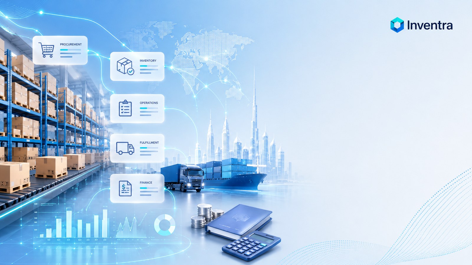 Inventory operations, logistics and finance connected through Inventra